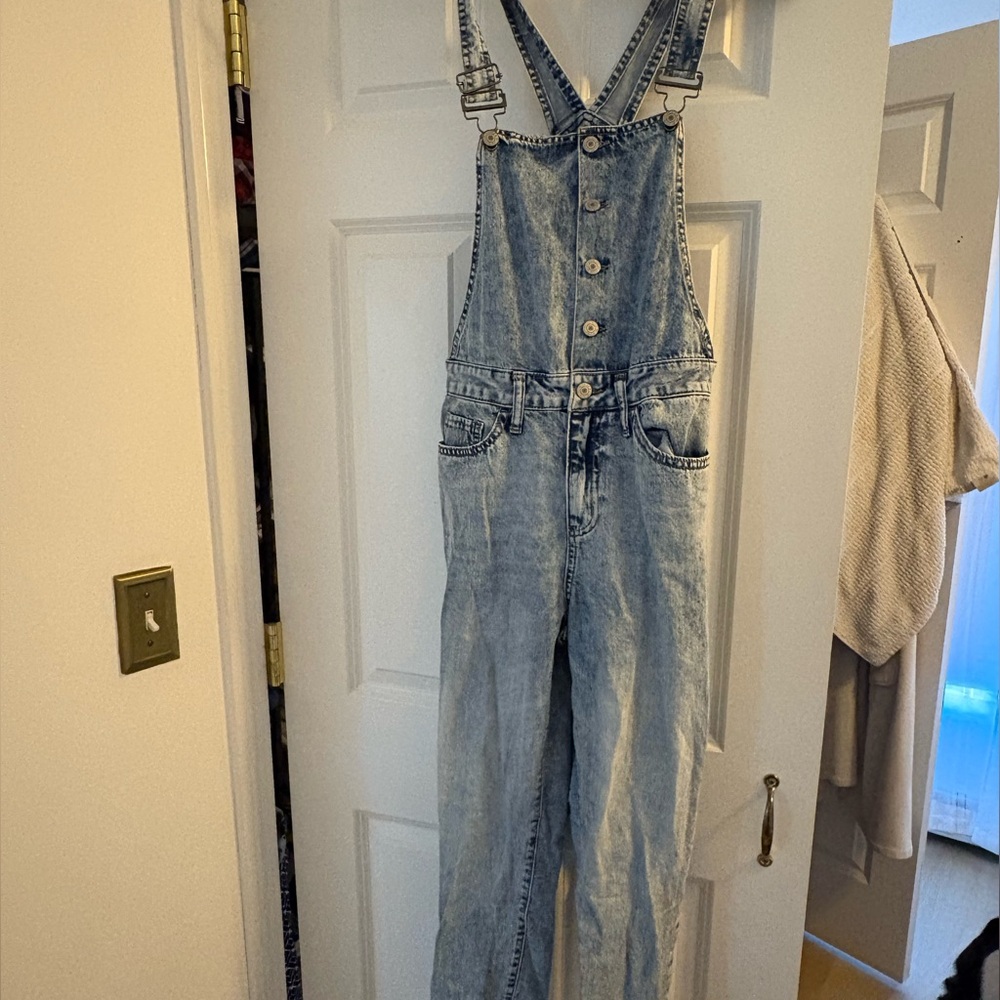 Light Wash Denim Overalls Women Jeans